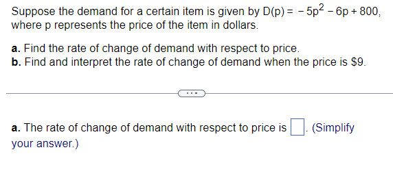 Solved Suppose the demand for a certain item is given by | Chegg.com