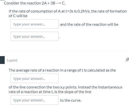 Solved Consider the reaction 2A + 3B -->C. If the rate of | Chegg.com