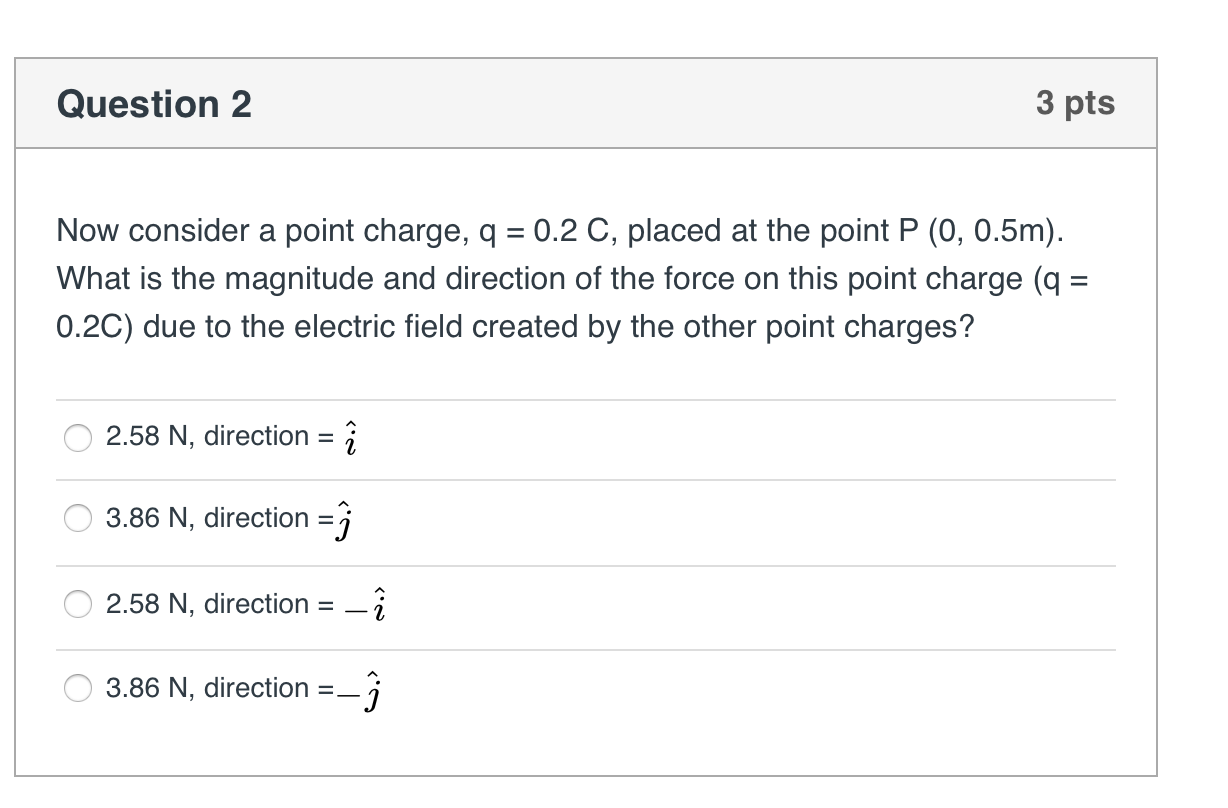 Solved Consider The Following Arrangement Of Point Charge Chegg Com