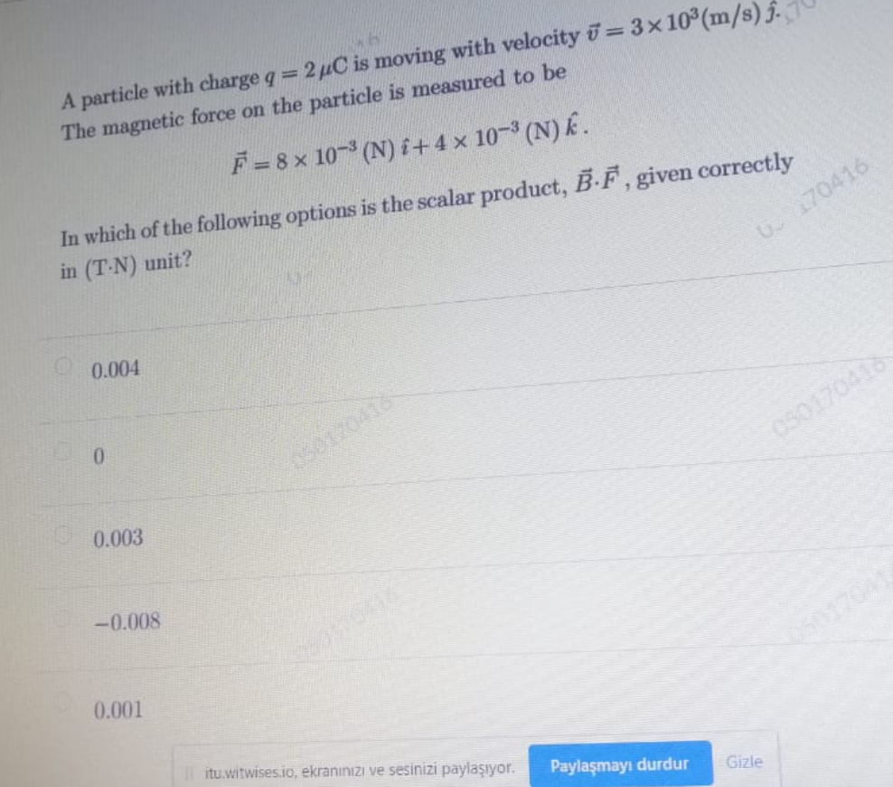 Solved A particle with charge q = 2 pC is moving with | Chegg.com