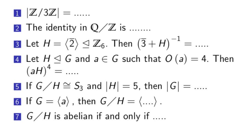 Solved 1 Z 3z 2 The Identity In Q Z Is 3 Let H 2 Chegg Com