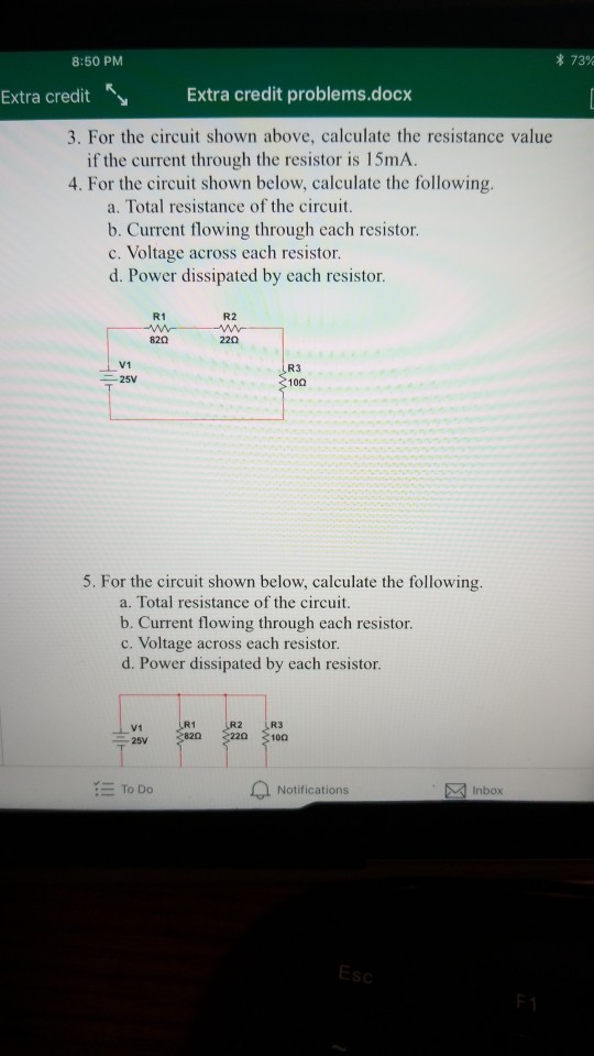 Solved *73% 8:50 PM Extra credit Extra credit problems.docx | Chegg.com
