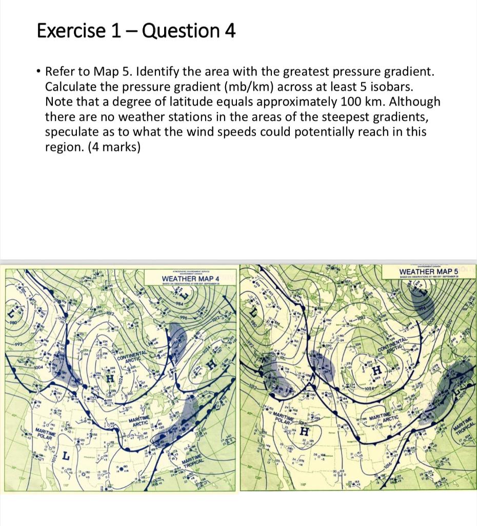 Solved Exercise 1 WEATHER MAP INTERPRETATION Question 1 Chegg Com   PhpQBy5Ka