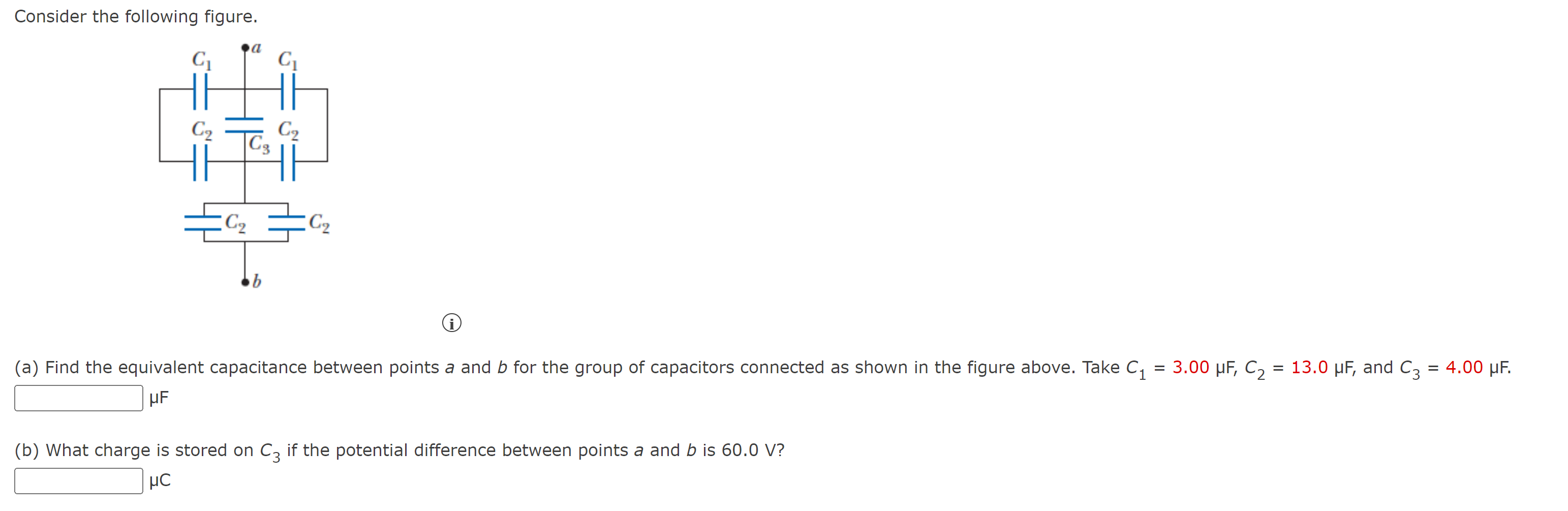 Solved Consider the following figure. a C C C2 C2 Cg = = C2 | Chegg.com