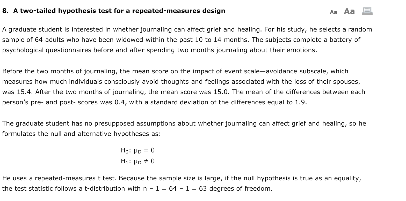 two tailed hypothesis test questions