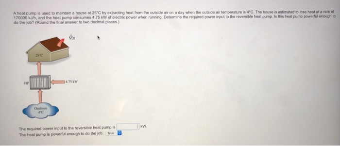 Solved A Heat Pump Is Used To Maintain A House At 25'C By | Chegg.com