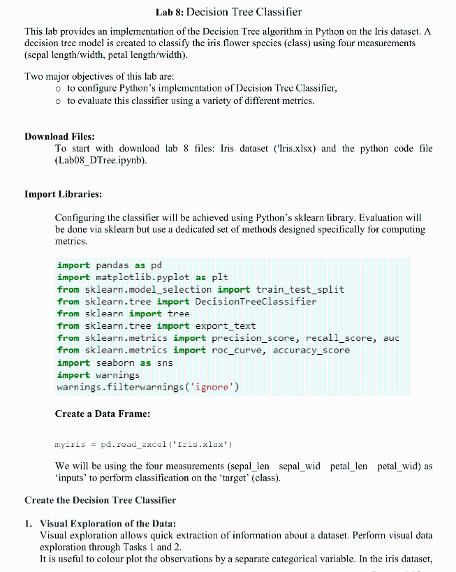 Solved This lab provides an implementation of the Decision | Chegg.com