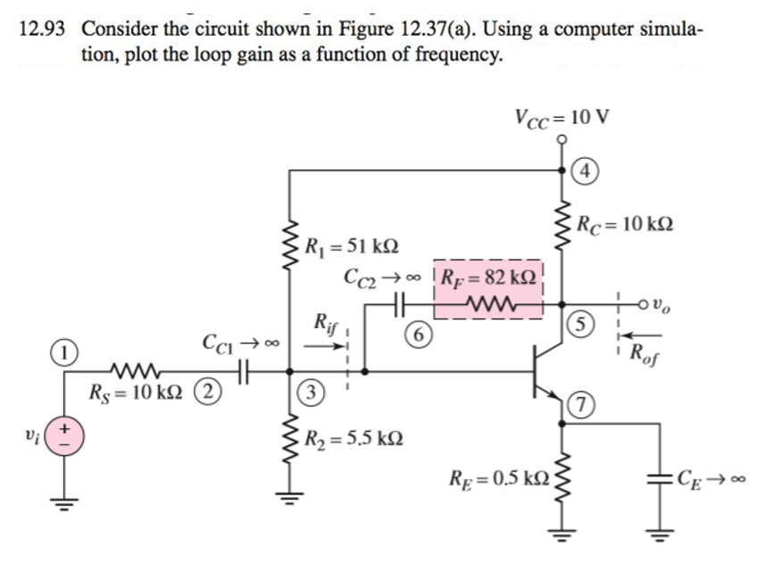 Solved 12.93 Consider the circuit shown in Figure 12.37(a). | Chegg.com