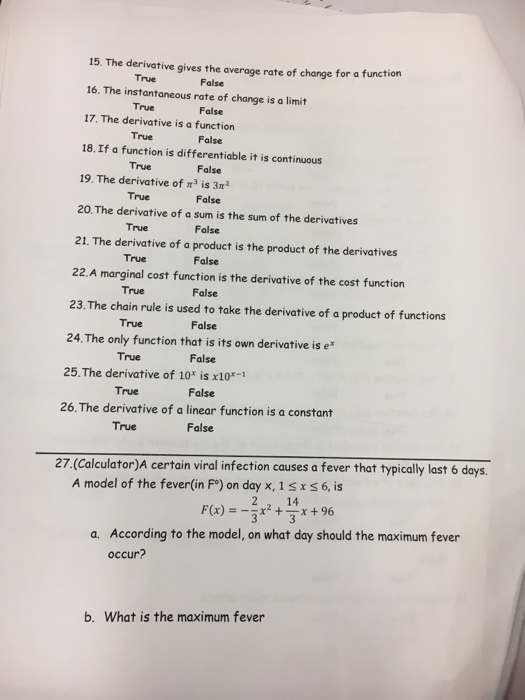 does average rate of change mean derivative