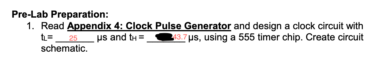 Solved: Appendix 4: Clock Pulse Generator 1. IC Timer 8 Vc... | Chegg.com