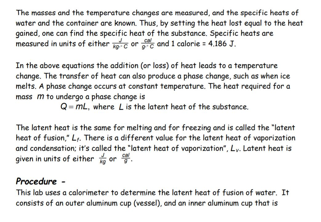 Solved Calorimetry is a technique that can be used to