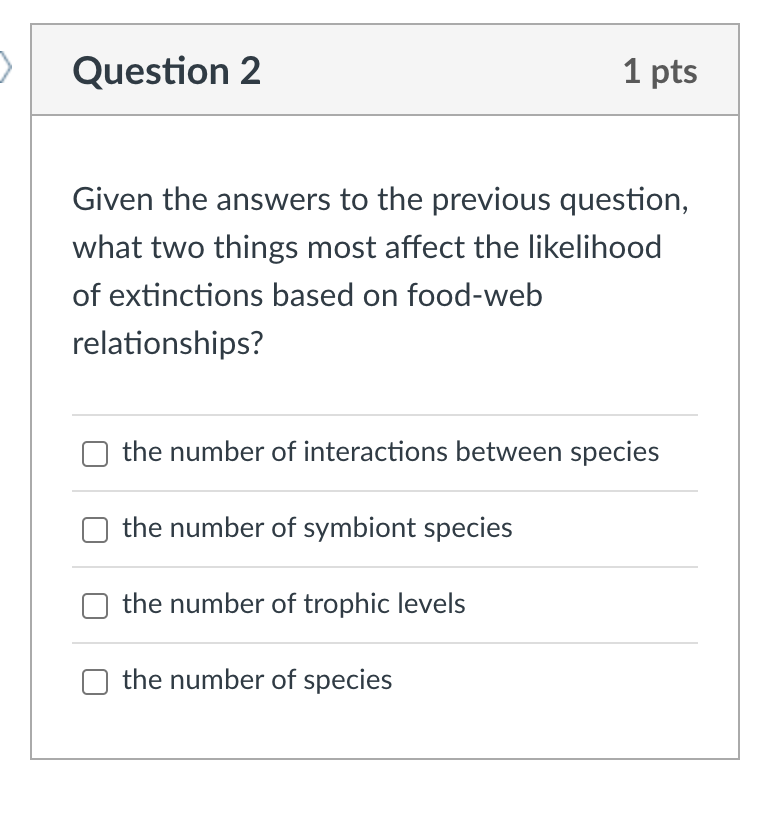 Solved Given the answers to the previous question, what two | Chegg.com