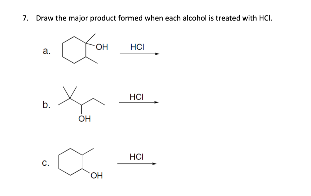 solved-draw-the-major-product-formed-when-each-alcohol-is-chegg