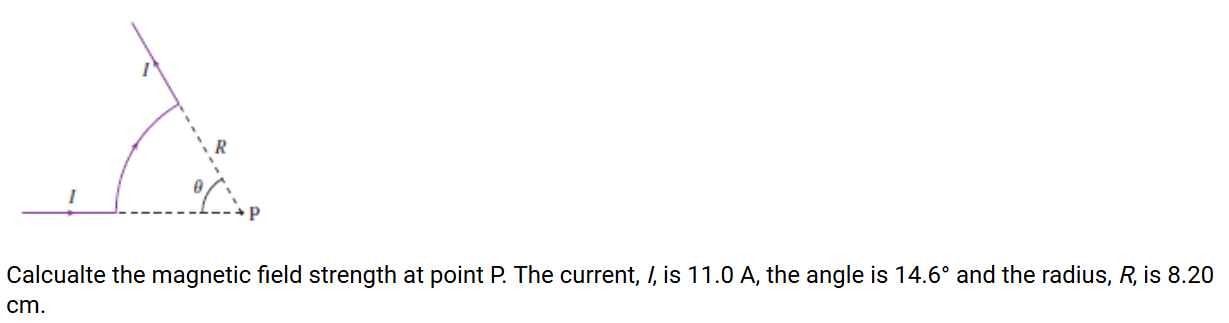 Solved Calcualte the magnetic field strength at point P. The | Chegg.com