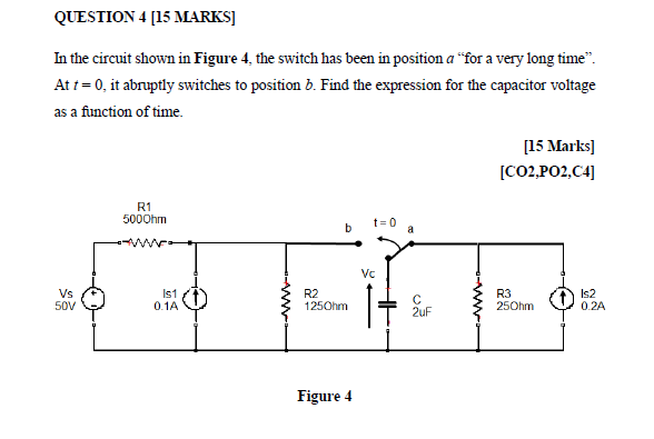 Solved QUESTION 4 [15 MARKS] In the circuit shown in Figure | Chegg.com