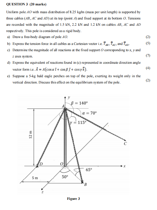 Solved SUBJECT: MECHANIC STATICS ANSWER ALL THE QUESTION | Chegg.com