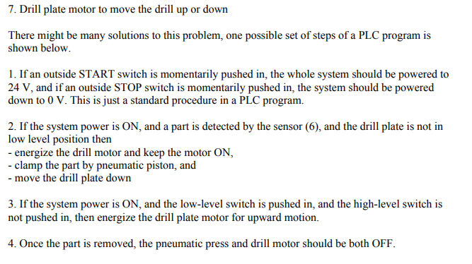 Write a PLC program to accomplish the following | Chegg.com