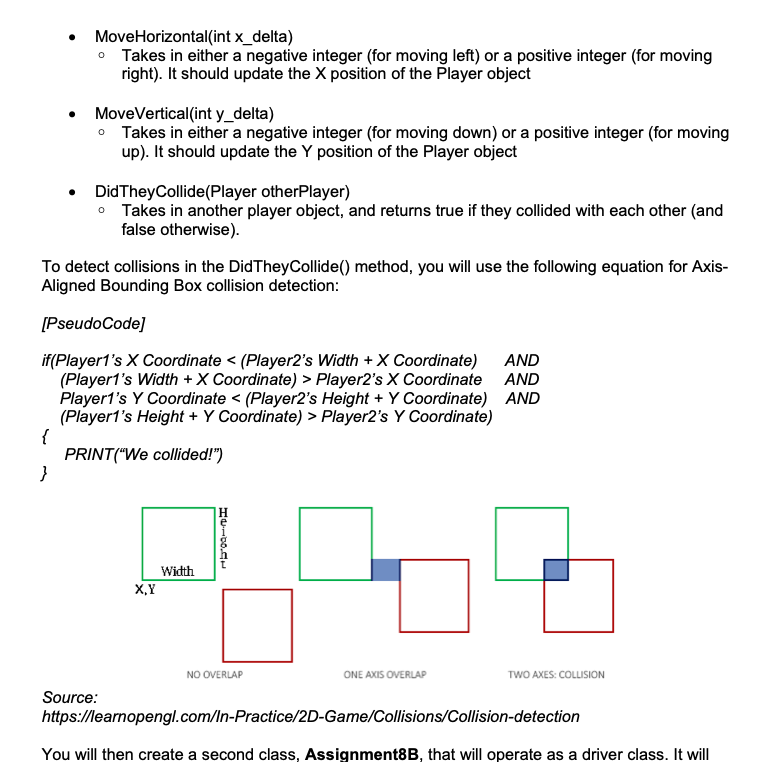 Solved Assignment 8B: Hit Boxes (Part 2). Back In Assignment | Chegg.com