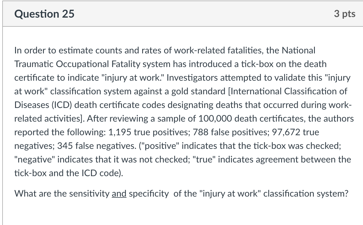 Solved Question 20 2 F You are an investigator, and you are | Chegg.com