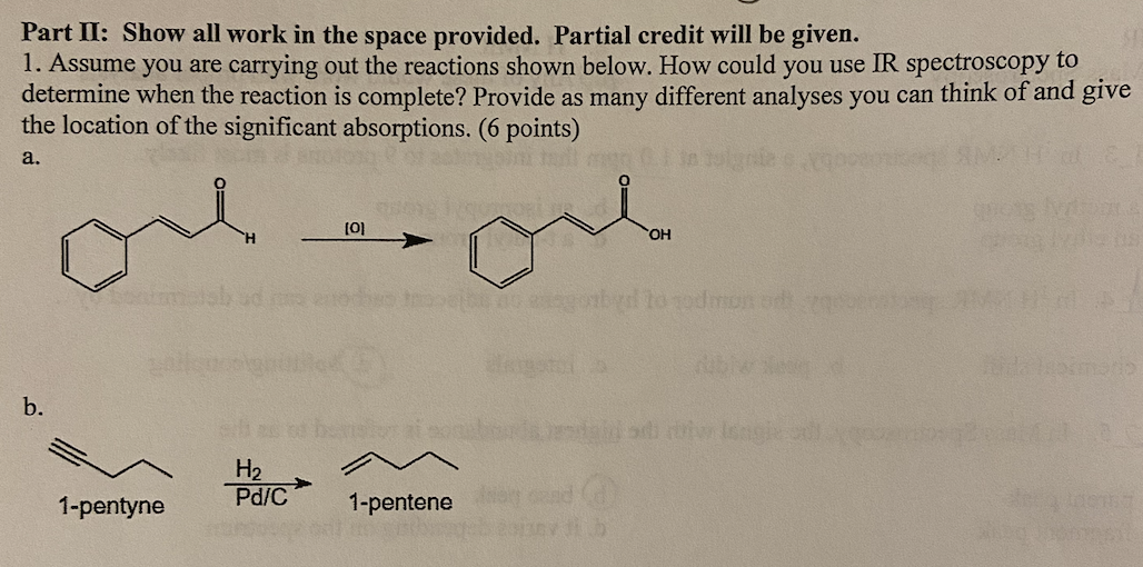 Solved Part II: Show all work in the space provided. Partial | Chegg.com
