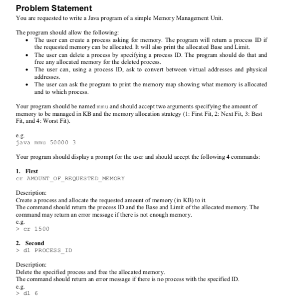 Solved Problem Statement You are requested to write a Java | Chegg.com