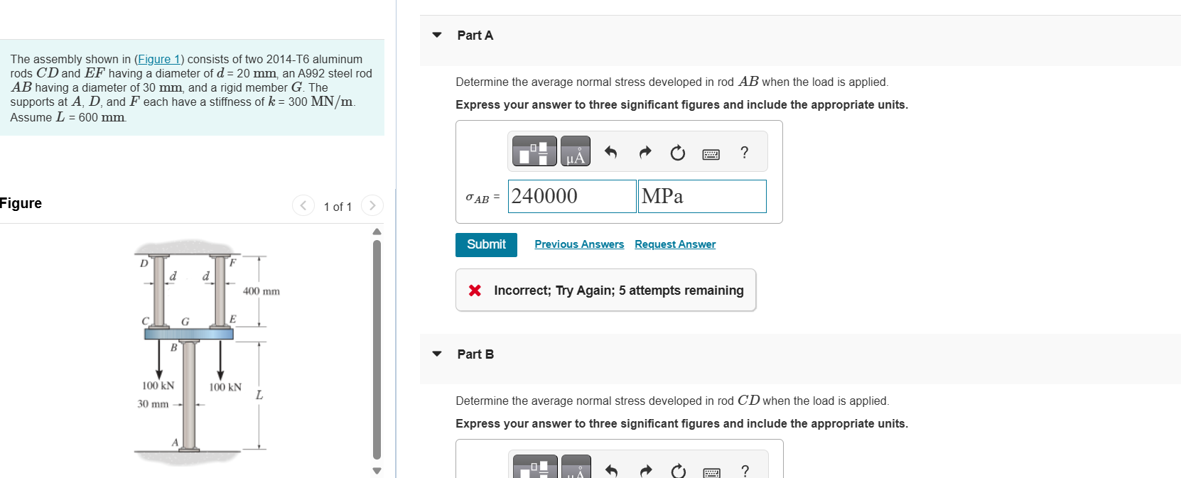 Solved Part A The assembly shown in (Figure 1) ﻿consists of | Chegg.com