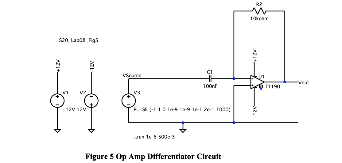 Solved 1. Create the circuit shown in Figure 5. Use the | Chegg.com