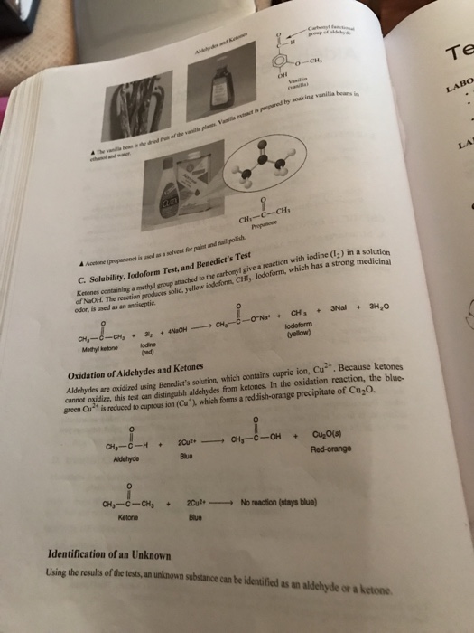 Solved Aldehydes and Ketones LABORATORY GOALS Draw the | Chegg.com