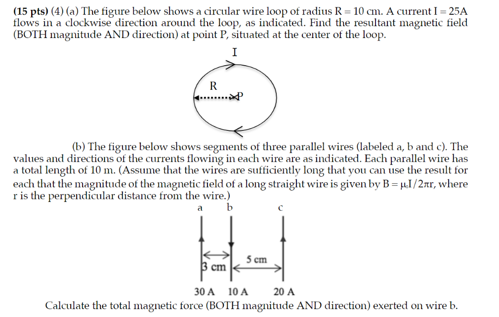 Solved (15 pts) (4) (a) The figure below shows a circular | Chegg.com