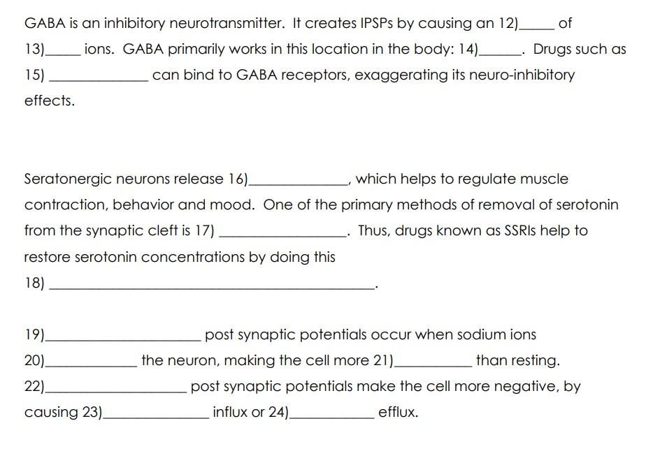 gaba neurotransmitter