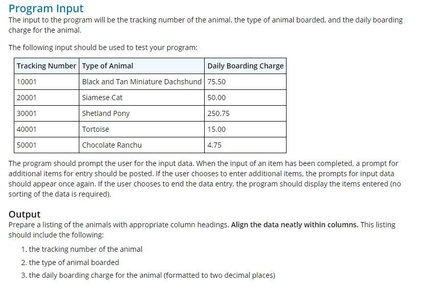 Solved You are to create a program which allows the user to | Chegg.com
