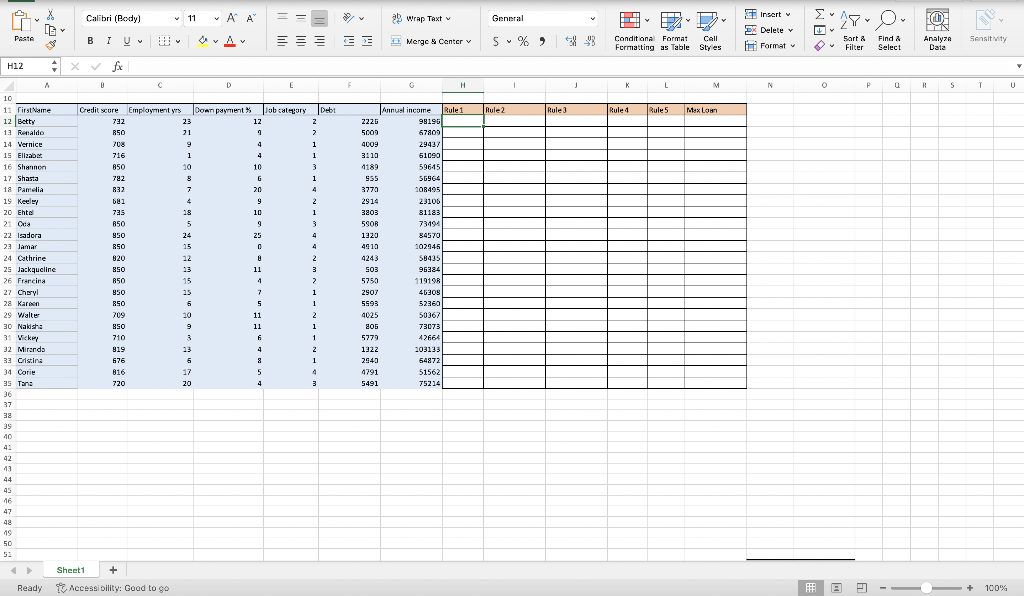 You are a car dealership loan officer. In order to