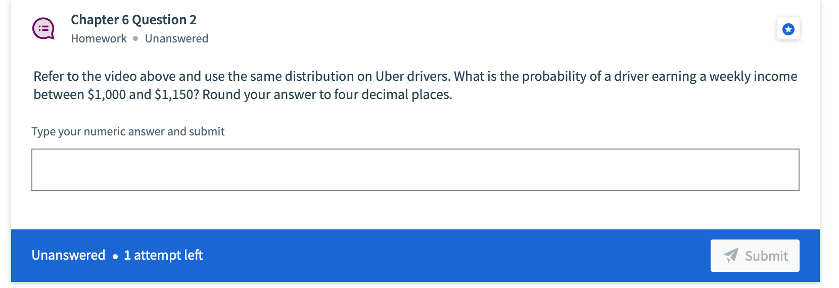 Solved Chapter 6 Question 2 Homework – Unanswered Refer to | Chegg.com