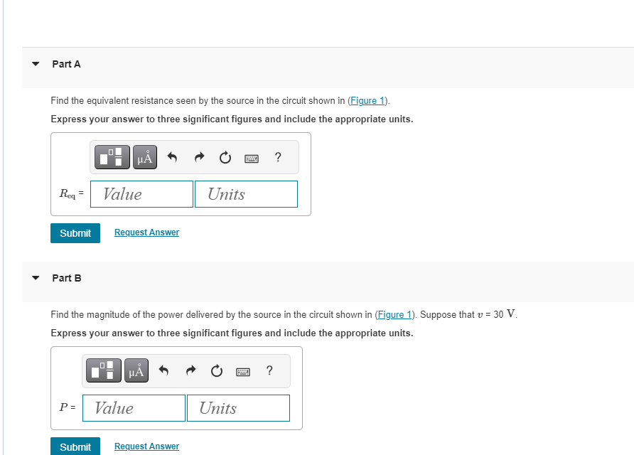 Solved Figure 1 of 1Figure 1 of 4Find the equivalent | Chegg.com