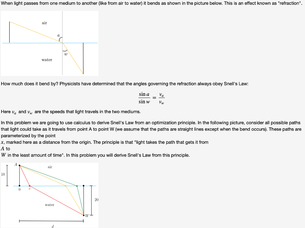 Solved When light passes from one medium to another (like | Chegg.com