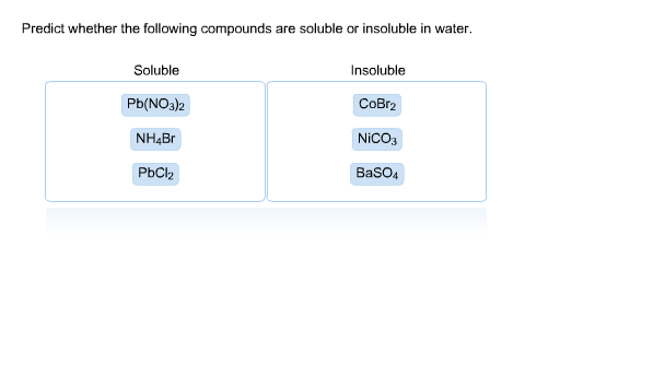 Solved Predict Whether The Following Compounds Are Solubl&hellip;