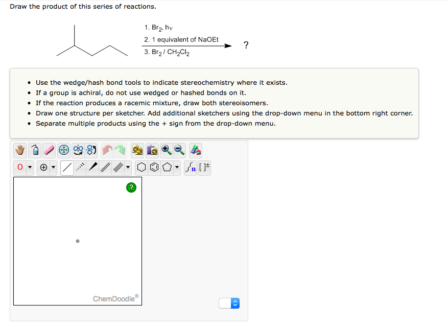 Solved Draw the product of this series of reactions. Use