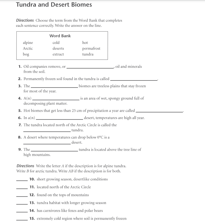 Solved 29 Chapter 5, Lesson 3 Deciduous and Coniferous | Chegg.com