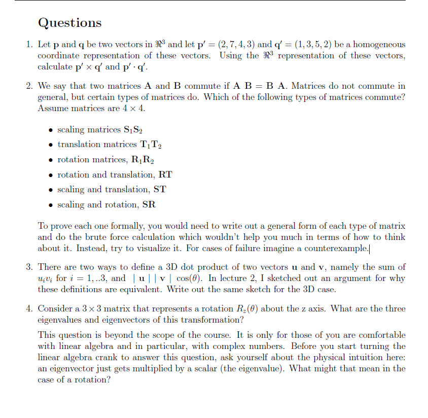 Rotation matrix  Think. Create. Code