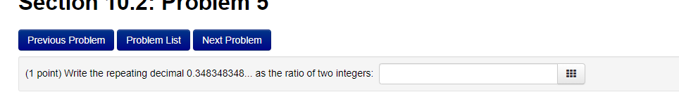 Solved Section 10.2: Problemi Previous Problem Problem List | Chegg.com