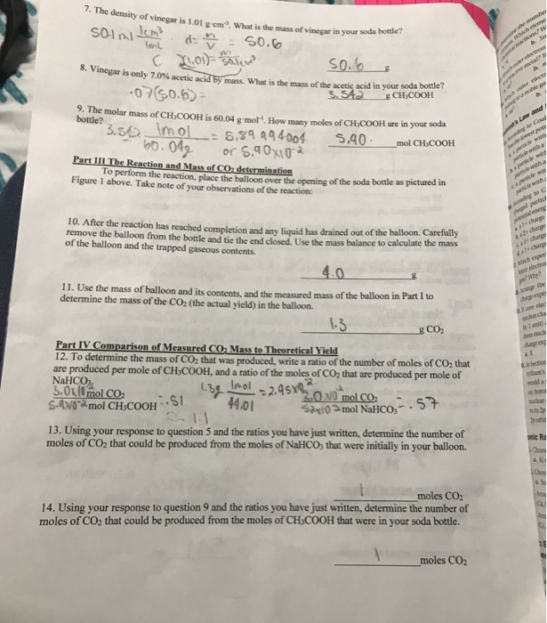 Solved Stoichiometry with Kitchen Chemistry nb, you will be
