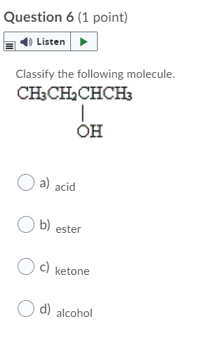 Solved Name the following molecule: CH3C=CHCH3 CH3 a) | Chegg.com