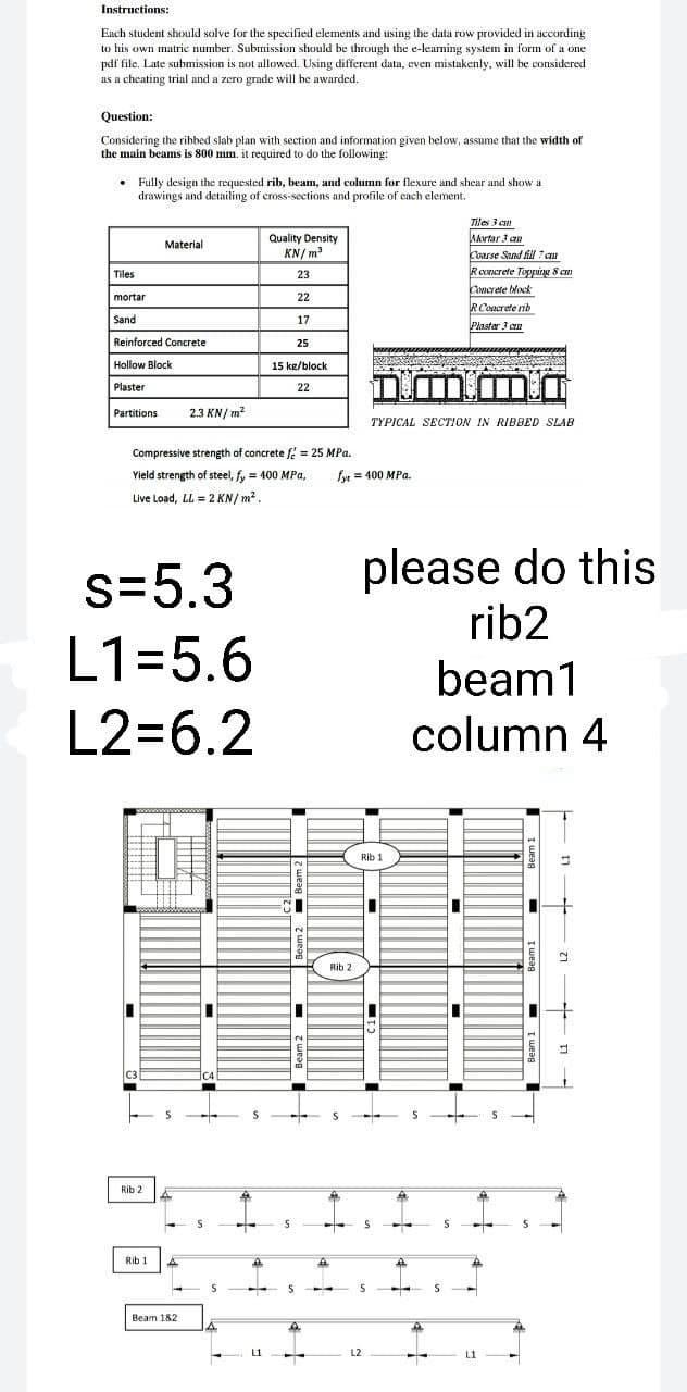 Instructions: Each student should solve for the | Chegg.com