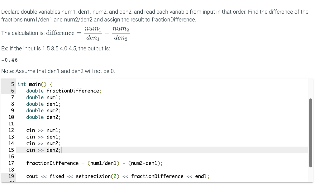 solved-declare-double-variables-num1-den1-num2-and-d