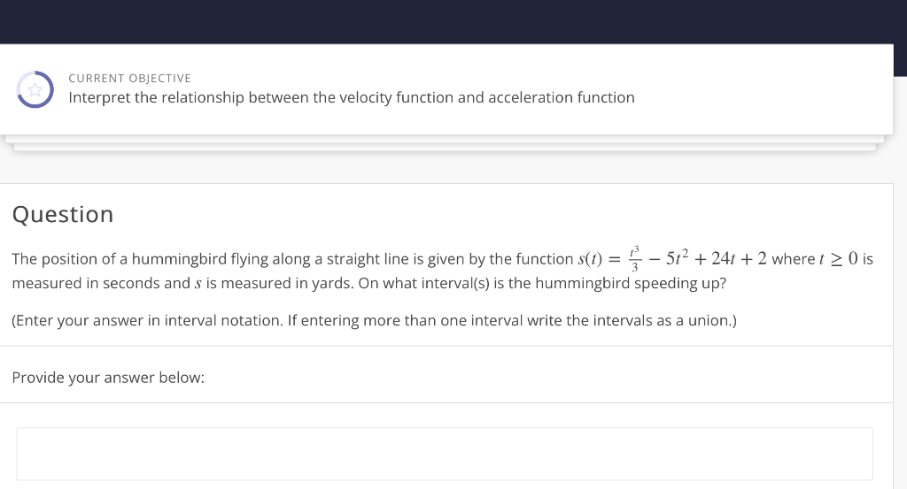 Solved CURRENT OBJECTIVE Interpret the relationship between | Chegg.com