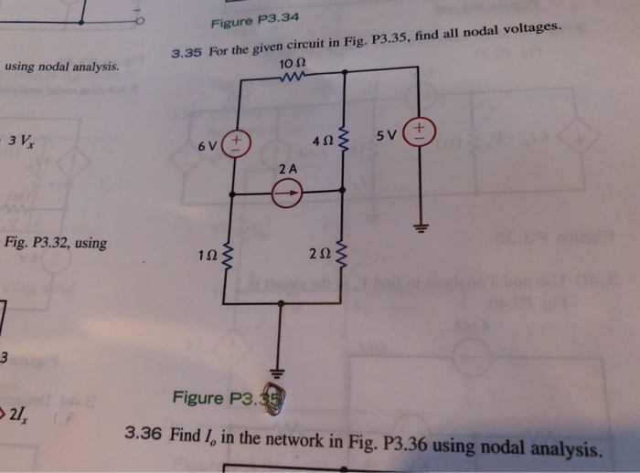 Solved Figure P3 34 Using Nodal Analysis 3 35 For The Given Chegg Solved Figure P3 34 Using Nodal Analysis 3 35 For The Given Chegg
