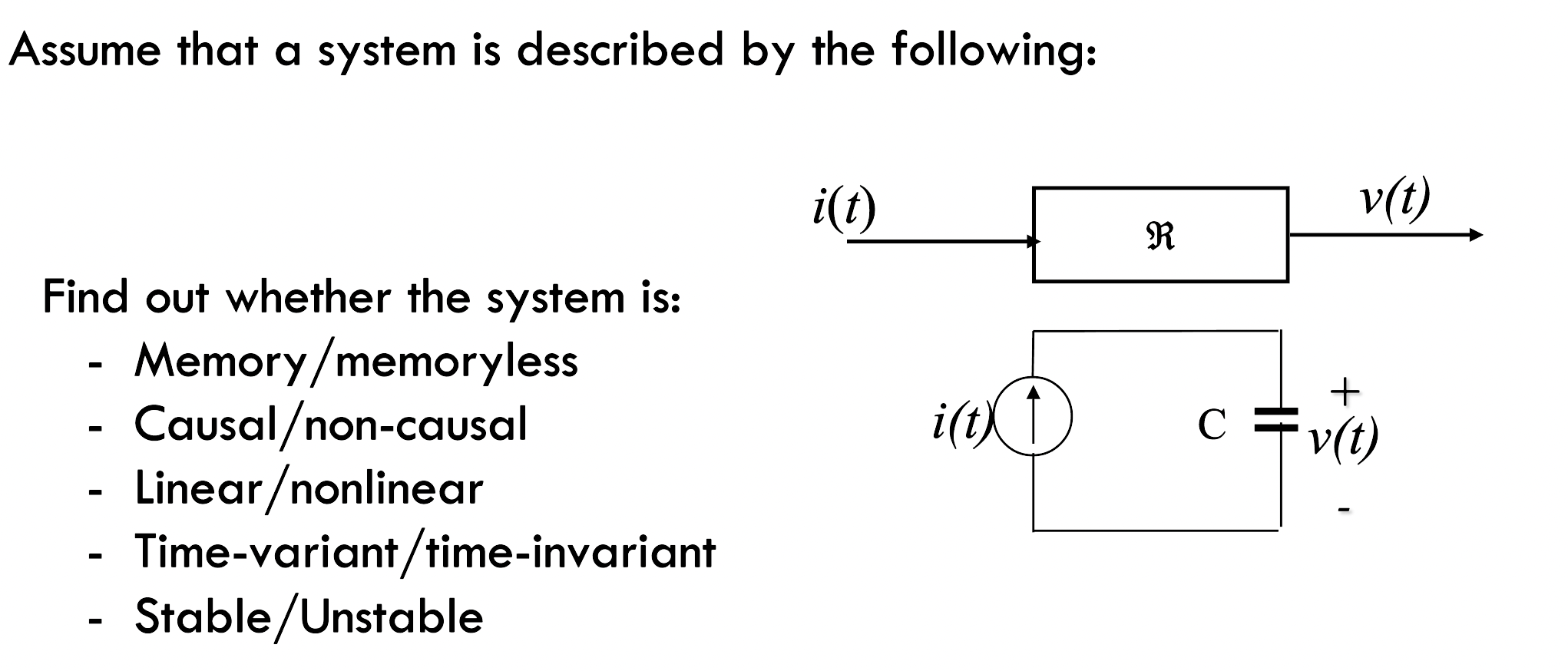 Solved Assume that a system is described by the | Chegg.com