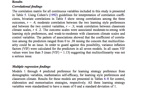 Results
Correlational findings
The correlation matrix for all continuous variables included in this study is presented in Tab