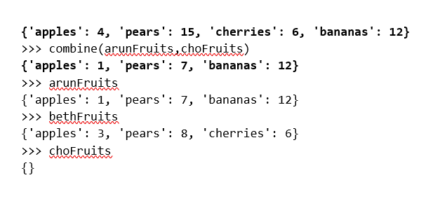 Solved Write a Python function called combine (d1, d2), | Chegg.com