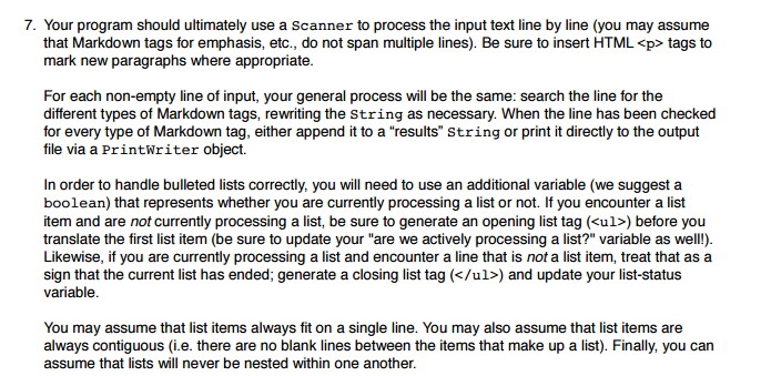 Solved Instructions Implement a small Java program that | Chegg.com